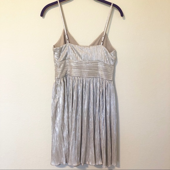 Armani Exchange Champagne Crinkled Cocktail Dress - Picture 6 of 8